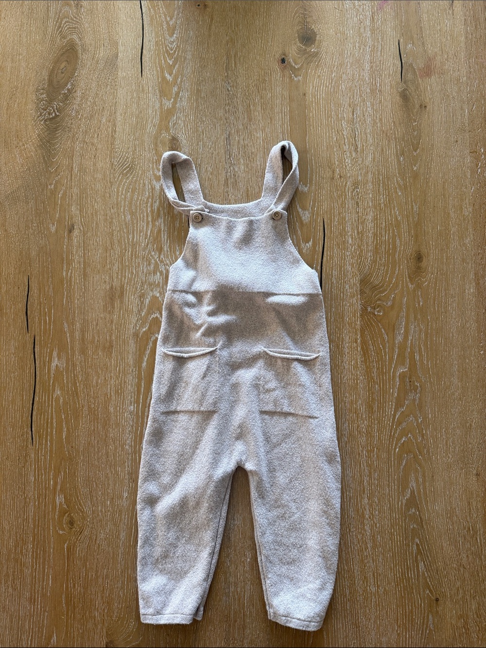 Zara Cream Terry Kids Overalls